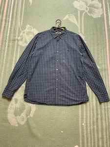 Camisa Burberry Brit Para Hombres WMNS Unisex XL Botón a Cuadros Logo Unisex Lujo Desteñida - Imagen 1 de 14