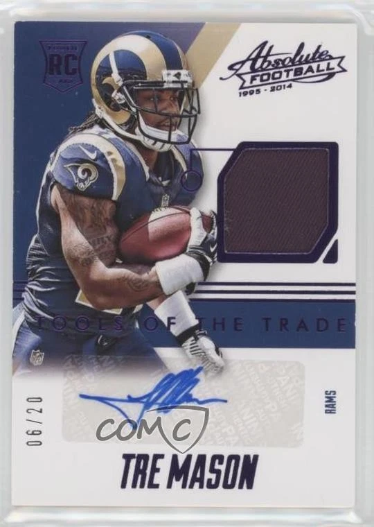 2014 Panini Absolute Anniversary /20 Tre Mason #TTRS-TM Auto RC - Image 1 of 2