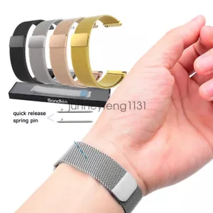 Milanese Loop 16mm 18mm 20mm 22mm Bracelet Stainless Steel Watch Band Strap - Picture 1 of 16