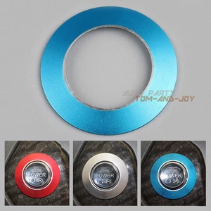 Blue Alloy Ignition Start Key Engine Trim Cover Ring For Ford Ecosport 2013-2016 - Imagen 1 de 3