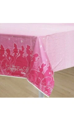 Cubierta de mesa de plástico Hallmark Disney Princess “Sparkle and Shine” para fiesta infantil Foto 1 de 2