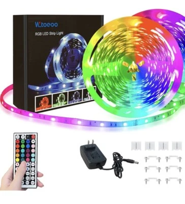  🌟(16ft - 32ft) LED Lights Strip 5050 RGB Color, Remote & Music Sync For Rooms - Image 1 of 4