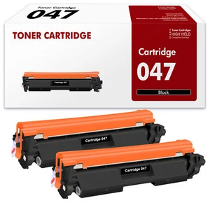 2 Pack Black Toner Cartridge for Canon 047 imageCLASS MF113W MF112 LBP113W - Imagen 1 de 8