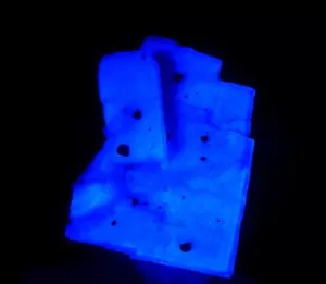 FLUORITE big crystal & LW fluorescent UK ENGLAND Weardale Greenlaws Mine /pl207 - Picture 1 of 21