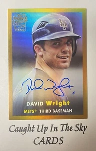 2024 Topps Archives David Wright “57 Fan Favorites” Gold On Card Auto #03/50 - Picture 1 of 2