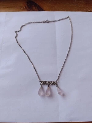 Girogola argento 925 e quarzo rosa - Immagine 1 di 2