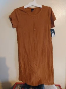 girls art class button-front short sleeve black dress XL 14-16 - Picture 1 of 2