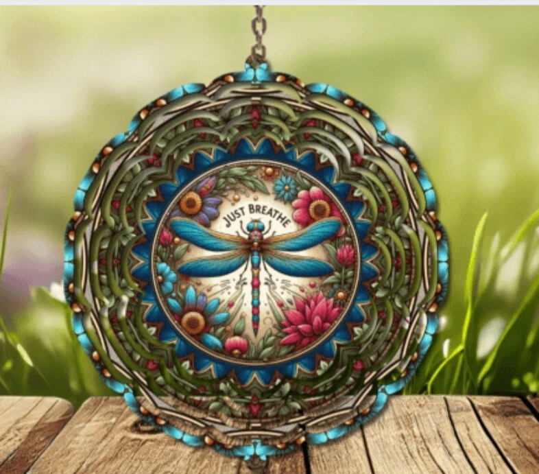 Spinners de viento de metal libélula Foto 1 de 1