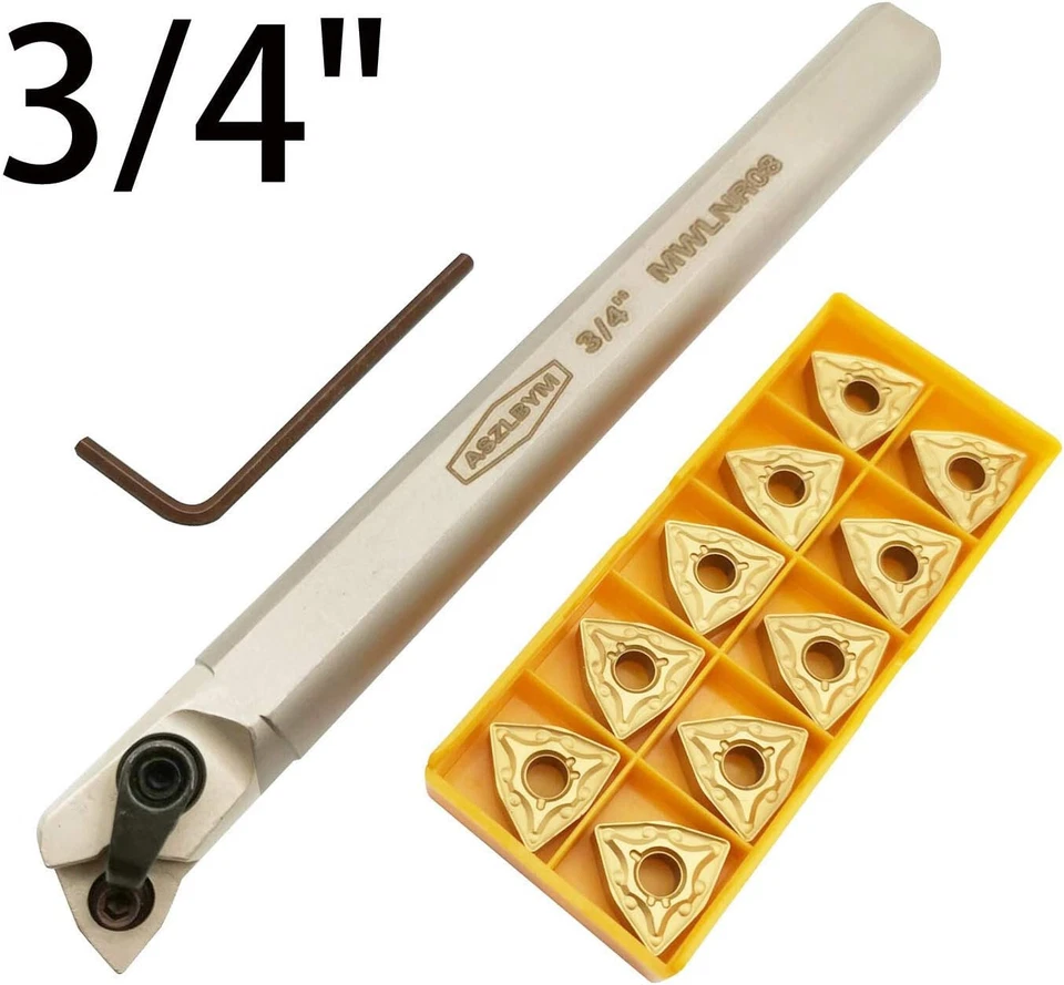 3/4" Hartmetall Drehmeißel Bohrstange 20mm Drehwerkzeughalter S20R-MWLNR08 - Bild 1 von 4