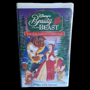 Beauty and the Beast: THE Enchanted Christmas (VHS, 1997) WHITE CLAMSHELL G5 - Picture 1 of 6