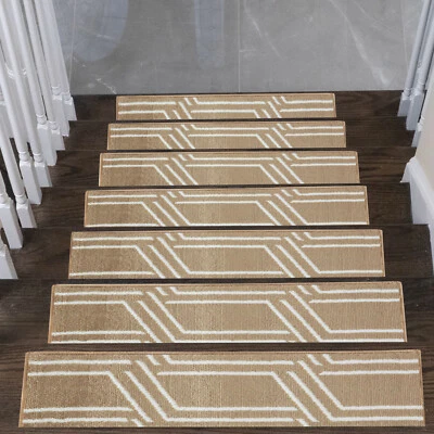 SUSSEXHOME Stair Treads Plaza Collection Contemporary and Soft Stair Treads
