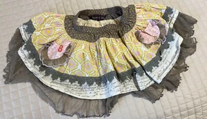 MUSTARD PIE GIRLS 4T BOUTIQUE Tulle Crochet Skirt 4 - Picture 1 of 4