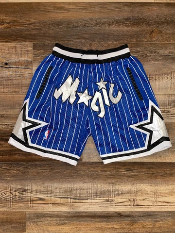 Orlando Magic Summer City Blue Basketball Shorts Stitched Team Style M-XL - New Cover