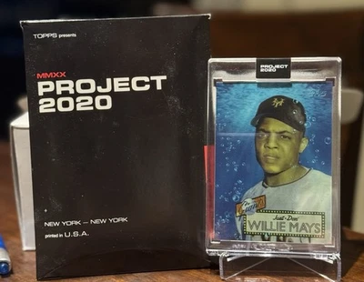 Topps MMXX Project 2020 Willie Mays Baseball Card New York Giants MLB HOF #128 - Image 1 of 4
