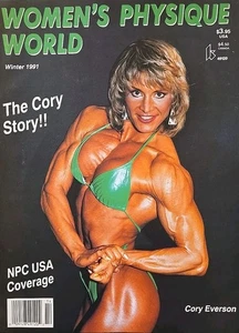 Women's Physique World Bodybuilding Magazine Winter 1991 Cory Everson - Picture 1 of 1