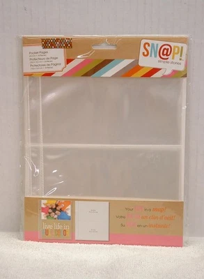 НОВЫЕ ПРОСТЫЕ ИСТОРИИ SN@P 4 X 6 «ЗАПРАВИТЬ КАРМАННЫЕ СТРАНИЦЫ 10/PKG - Изображение 1 из 2