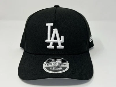 New Era Los Angeles Dodgers Negro 9Forty Marco A SnapBack Gorra Ajustable Gorra Foto 1 de 4