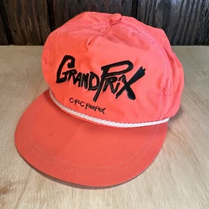 De Colección Grand Prix CPC Fairfax Sombrero Cuerda Gorra Snapback Neón Naranja Rosa Años 80 90 EE. UU. - Imagen 1 de 14