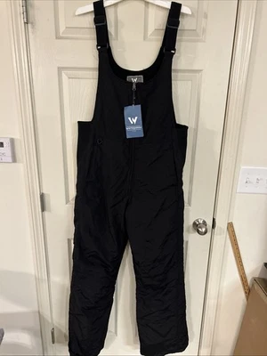 White sierra Mens Winter Outfit Snow Ski Suit Bib Overalls Pants L - Image 1 of 4