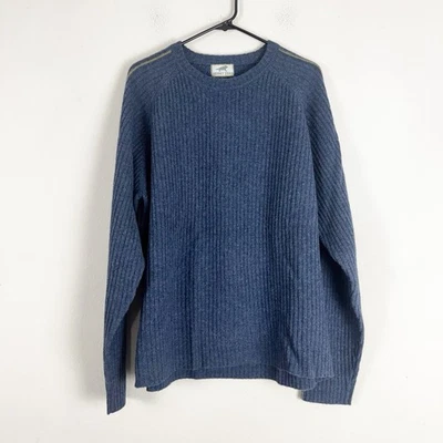 Horny Toad Men's 100% Lambswool Rib-Knit Sweater Size XL Blue - Image 1 of 4