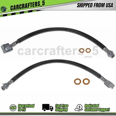 2 mangueras hidráulicas de freno delantero para Freightliner FS65 1998 2002 2003 8,3 L Foto 1 de 4