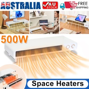 Office Desk Heaters Monitor Stand Space Heaters Timer Heater Fan - Picture 1 of 8