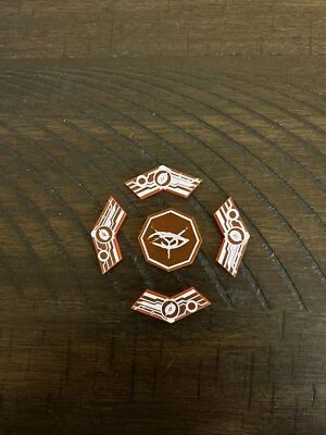 Android Netrunner Anarch orange acrylic click tracker 2018 Champion promo FFG - Image 1 of 3