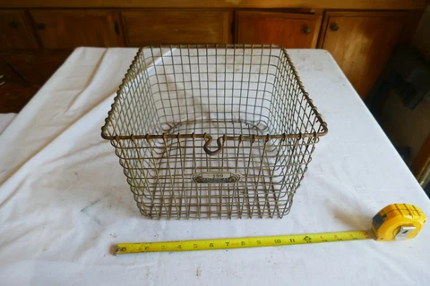 Vintage Metal Wire Basket American Playground Device Co. Lot 23-45-1 Cover