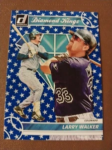 2023 LARRY WALKER DONRUSS DIAMOND KINGS BLUE STARS CARD #20 COLORADO ROCKIES - Picture 1 of 3
