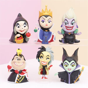 New 6PCS Princess Evil Villain Cartoon Maleficent Action Figure Gift Kids Toy