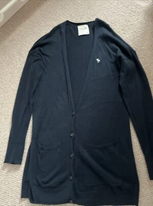 navy cardigan 10 Abercrombie &Fitch S - Picture 1 of 6