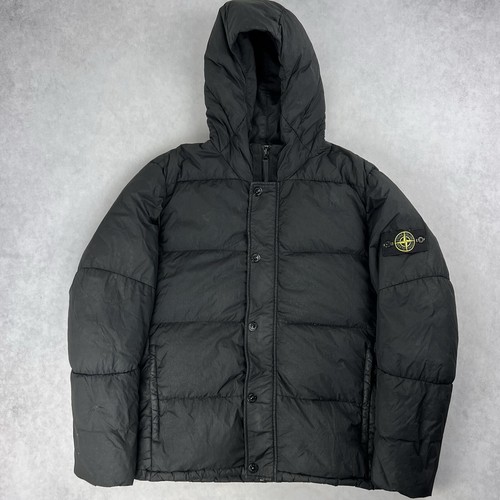 Stone Island Crinkle Reps piumino giacca nero 2XL cappotto 3335