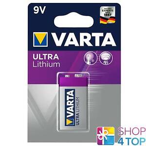 VARTA 9V Ultra Lithium Battery 6LR61 6F22 Smoke Detector Exp 2028 New