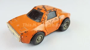Vintage TONKA orange Metall Rennwagen breite Räder Lamellen Made in Japan - Bild 1 von 12