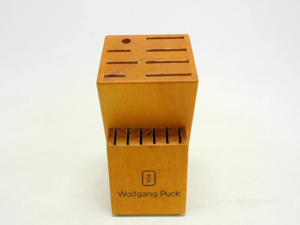 Juego de cuchillos Wolfgang Puck 14 ranuras bloque madera de chef - solo bloque Foto 1 de 4