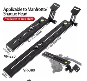 Soporte de placa de montaje rápido para placa larga Manfrotto Sachtler PTZ hidráulico - Imagen 1 de 11
