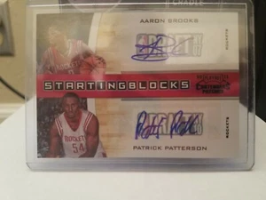 2010-11 Contenders Aaron Brooks Patrick Patterson Starting Blocks Auto RC /10 - Picture 1 of 2
