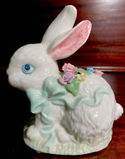 Soft and Sweet “Cuddles” Porcelain Musical Bunny plays “ Somewhere My Love”