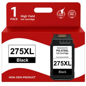 1er Pack PG-275XL Schwarz Tintenpatrone kompatibel für Canon Pixma TS3520 TR4722 - Bild 1 von 5