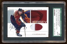 ILYA KOVALCHUK 2001 BE A PLAYER RC AUTO PATCH #D /10 AUTOGRAPH RC RARE 10 MADE !