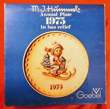 Goebel Hummel Annual Hand Painted Collector Plates 1975 - 1981 in Original Boxes
