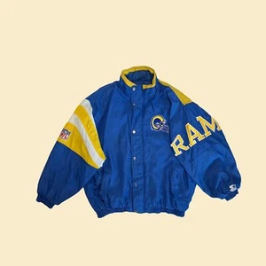 Chaqueta de fútbol vintage Starter ProLine años 90 LA Rams XL, chaqueta de fútbol americano Los Angeles Rams - Imagen 1 de 9