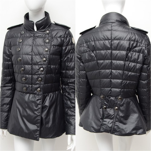 Autentico cappotto giacca piumino trapuntato Moncler Shinon donna taglia 2 ~S M