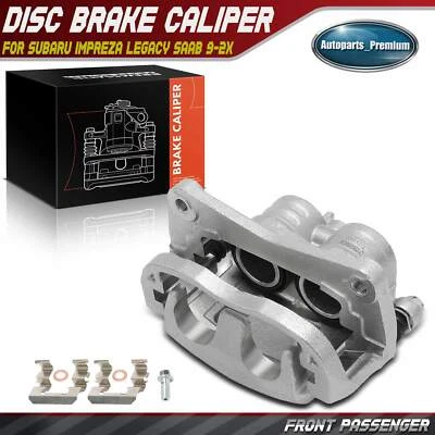 Pinza de freno de disco con soporte para Subaru Impreza Legacy Saab 9-2X delantera derecha Foto 1 de 4