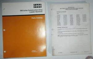 Case 590 Turbo Tractor Loader Backhoe Parts Catalog Manual Book & Revision OEM! - Picture 1 of 6