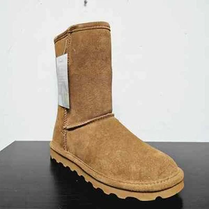 Bearpaw Damen-Winterstiefeletten Elle Short Hickory II Wildlederimitat, Größe 6 US – NEU - Bild 1 von 10