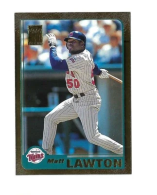 2001 Topps Gold #213 Matt Lawton Minnesota Twins Ser# 1549/2001 - Image 1 of 2