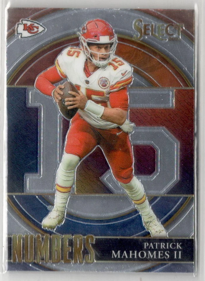 2021 Panini SELECT Numbers SN-1 PATRICK MAHOMES II Kansasa City Chiefs - Image 1 of 2