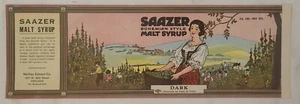 LABEL Saazer Mslt Syrup Chicago Illinois Malvaz Extract Company - Picture 1 of 1