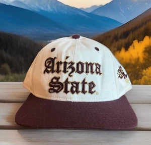 Arizona State Sun Devils Hut - Vintage taillierter Hut - Größe 6 7/8 - niedriges Profil - Bild 1 von 8